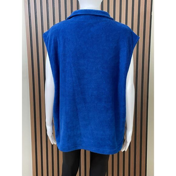 Olympic Committee Women's 2XL Blue Team USA Fleece Vest Zip-Up Preppy Outdoor - Picture 2 of 8